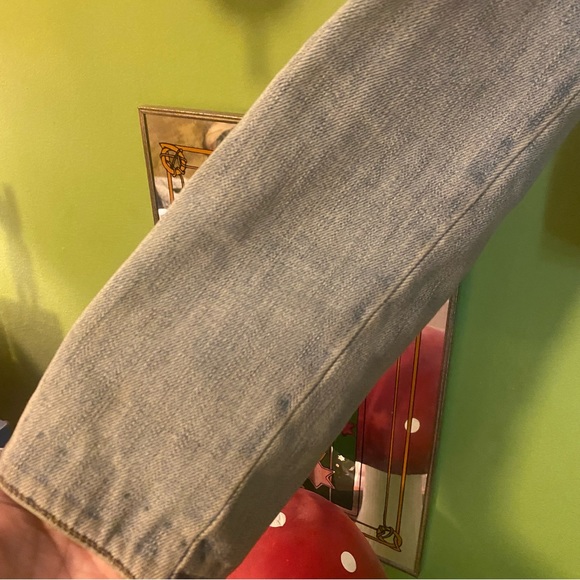 Gap stonewash denim motorcycle jacket - Picture 3 of 14